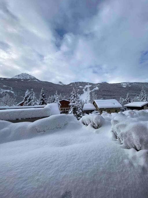 Appartement 4 Pers Grande Terrasse Vue Pistes Ski Saint-Chaffrey Luaran gambar