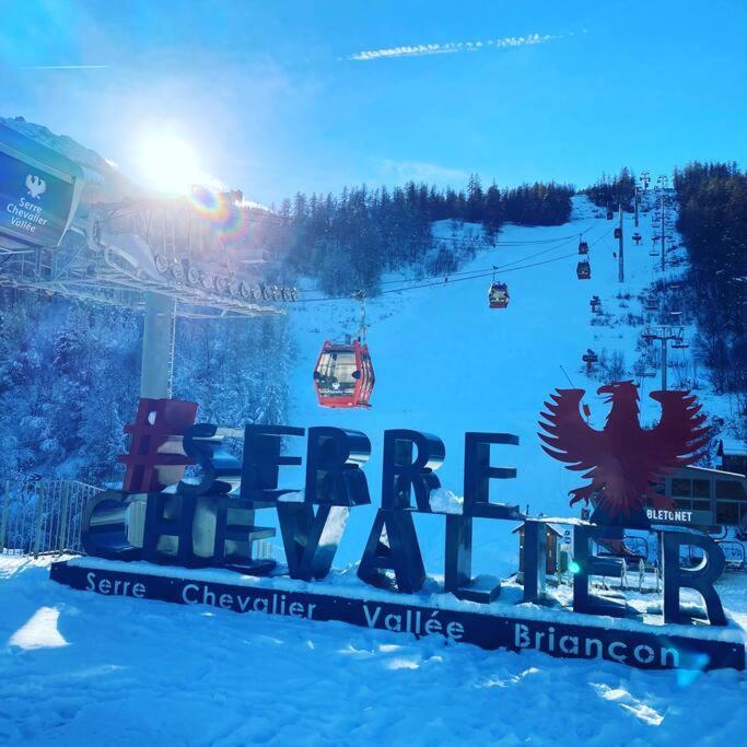 Appartement 4 Pers Grande Terrasse Vue Pistes Ski Saint-Chaffrey Luaran gambar
