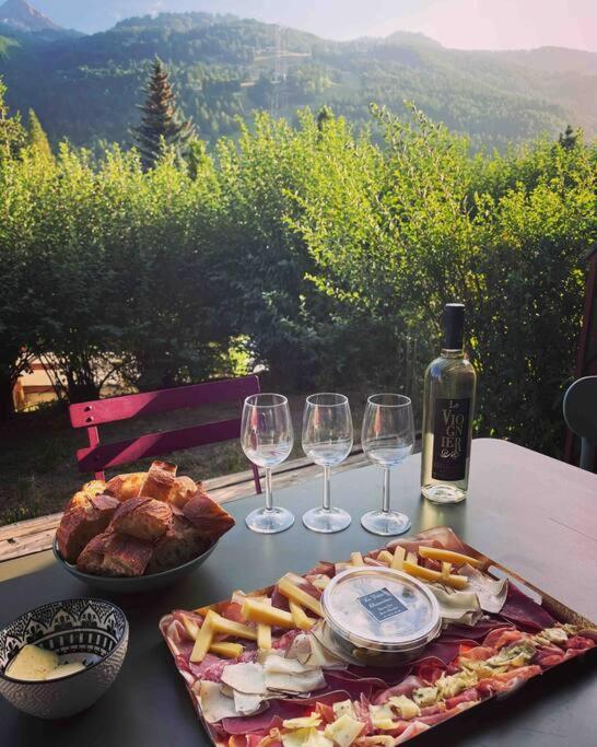 Appartement 4 Pers Grande Terrasse Vue Pistes Ski Saint-Chaffrey Luaran gambar