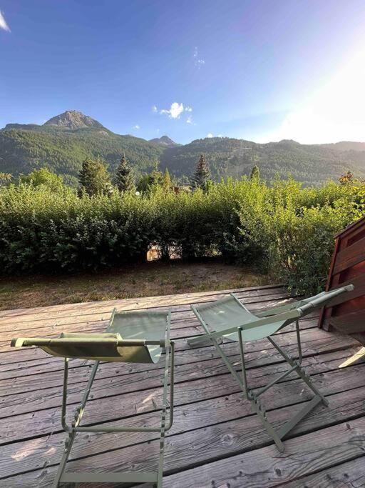 Appartement 4 Pers Grande Terrasse Vue Pistes Ski Saint-Chaffrey Luaran gambar